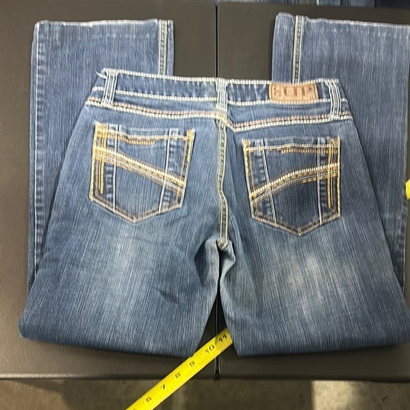 448.  Women's Blue Boot Cut Jeans- altered length - Picture 2 of 11